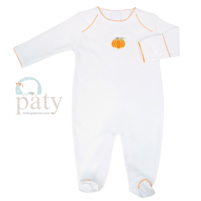 Paty, Inc. Pumpkin Pima Footie