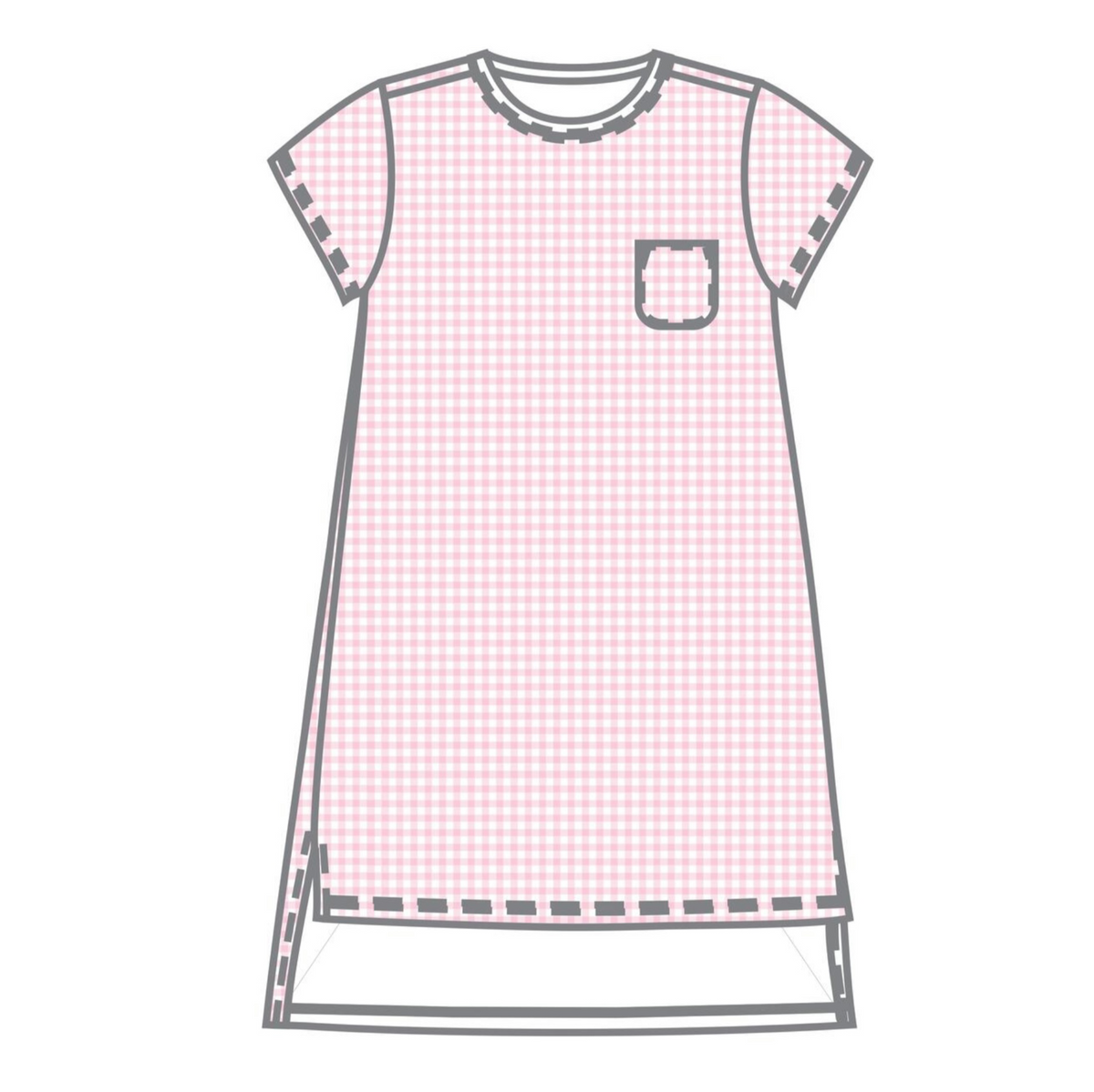 Magnolia Baby Emma and Aedan Short Sleeve Nightdress - Pink