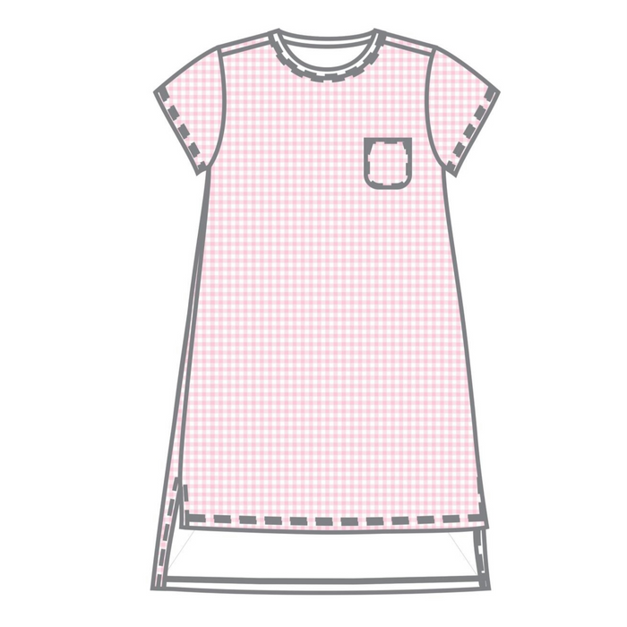 Magnolia Baby Emma and Aedan Short Sleeve Nightdress - Pink