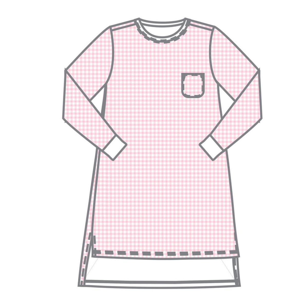 Magnolia Baby Emma and Aedan Long Sleeve Nightdress - Pink