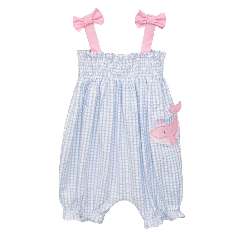 Zuccini Kids Whale Romper - Blue/Pink