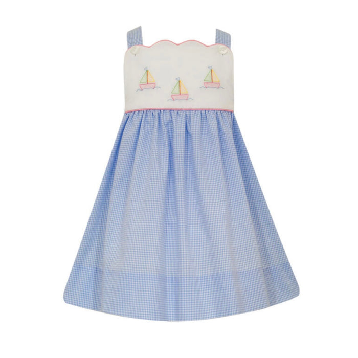 Anavini Sailboat Dress - Blue