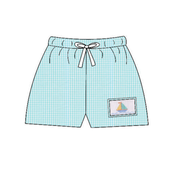 Anavini Sailboat Swim Shorts - Aqua