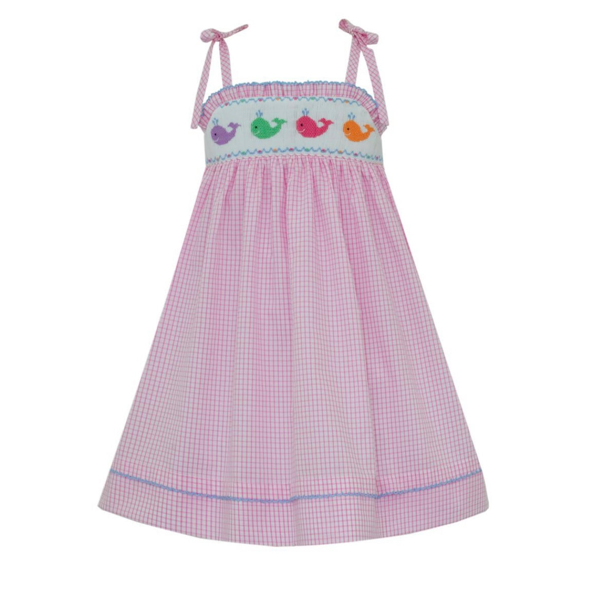 Anavini Whales Sundress - Pink