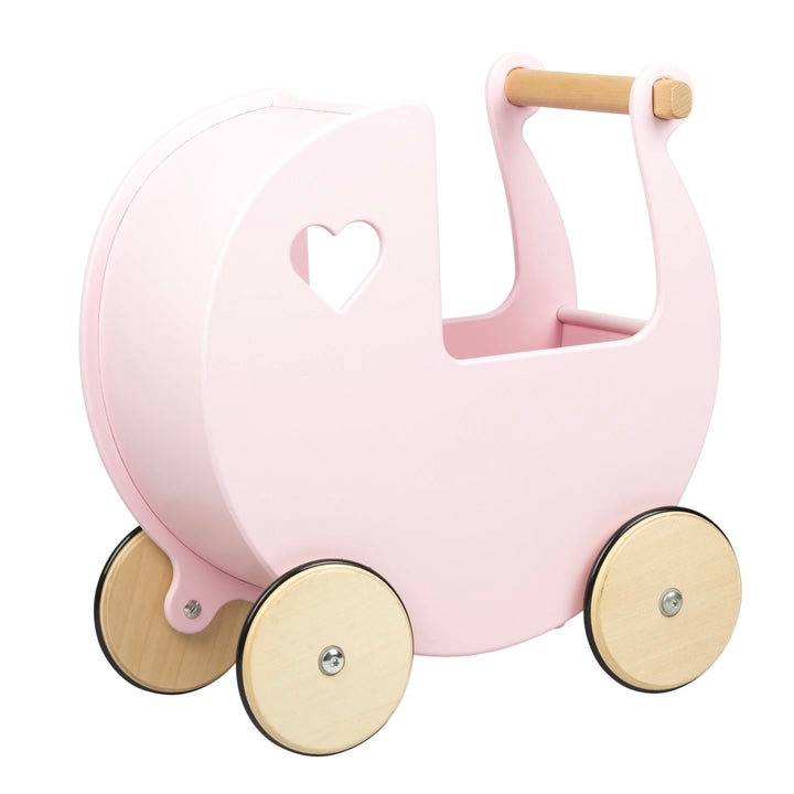Moover Toys Traditional Baby Dolls Stroller (Pram) - Light Pink