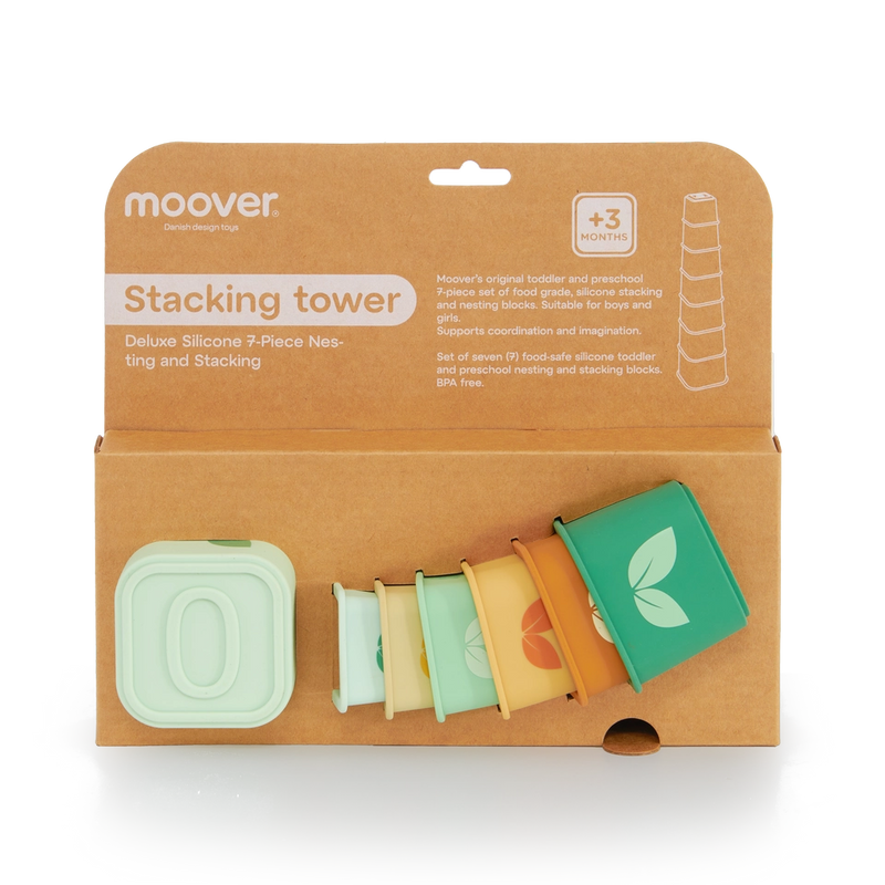 Moover Toys Silicone Stacking Tower - Green