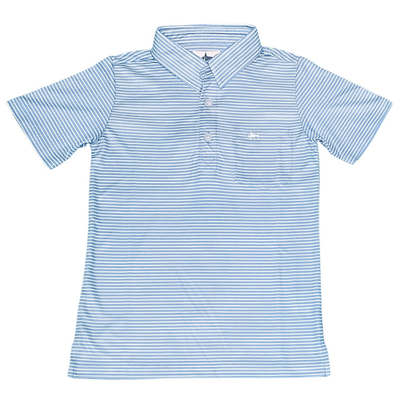 Saltwater Boys Company Performance Polo Shirt - Blue