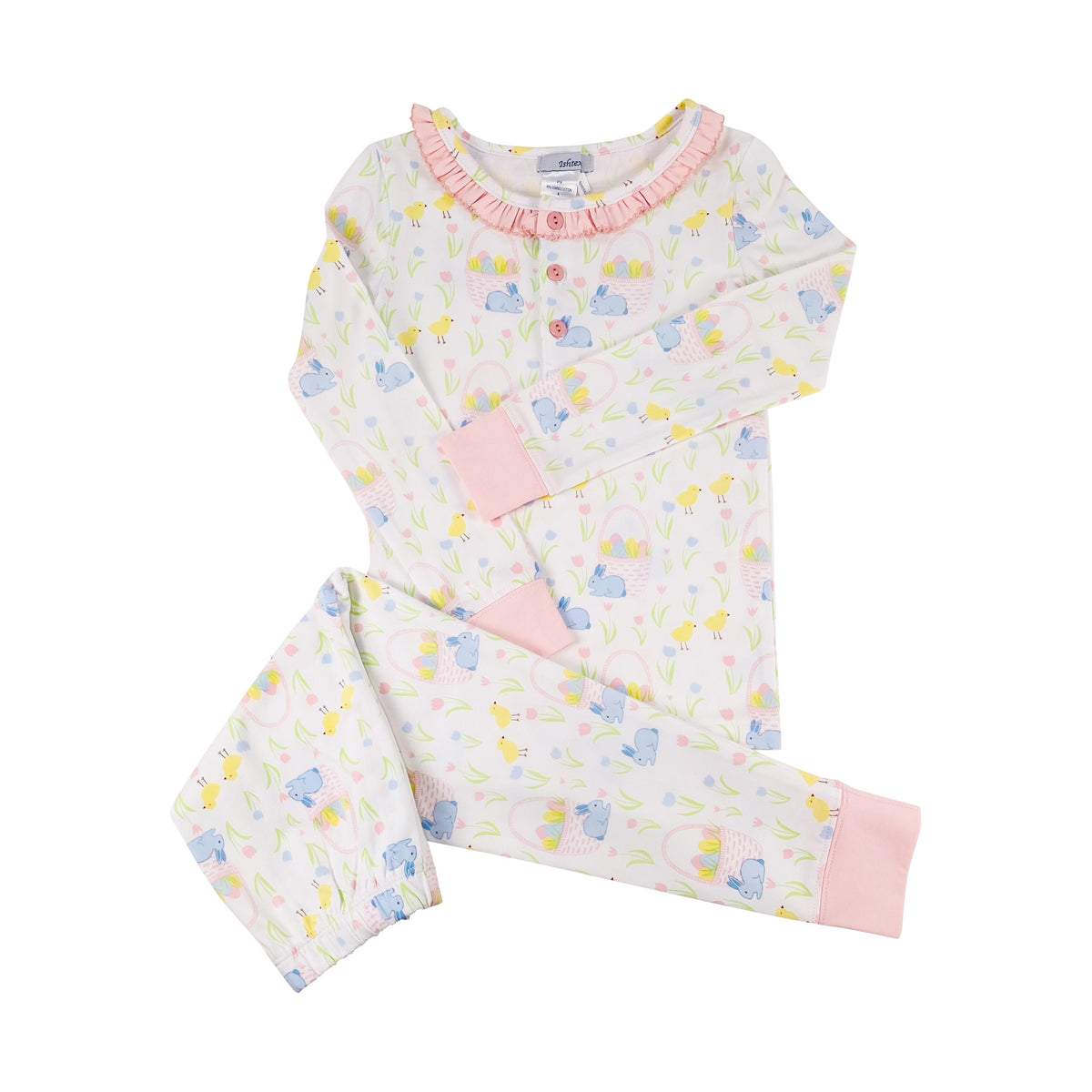 Easter Basket Pajama Set - Pink