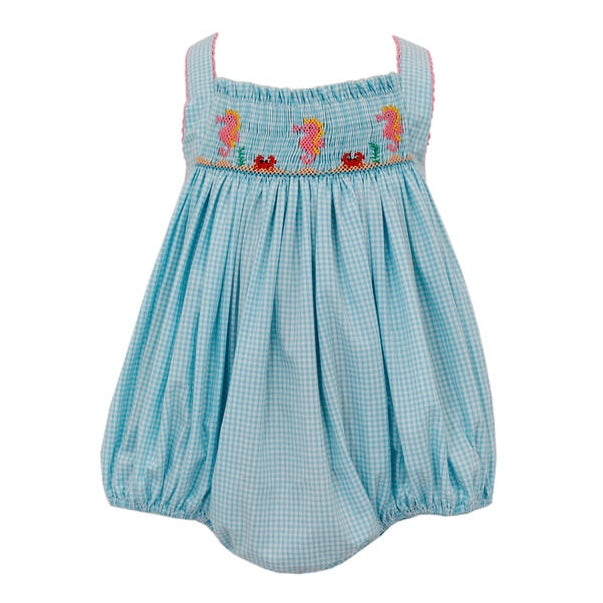 Petit Bebe Girls Seahorse Sunbubble - Aqua