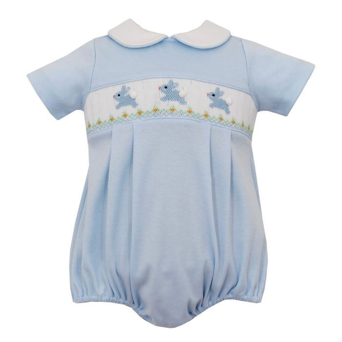 Petit Bebe Hop Hop Bunnies Bubble - Blue