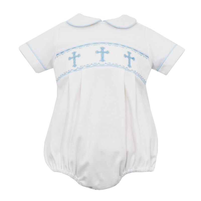 Petit Bebe Crosses Bubble - Blue