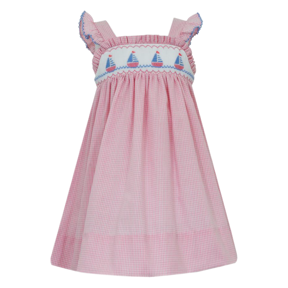 Petit Bebe Sailboat Sundress - Pink