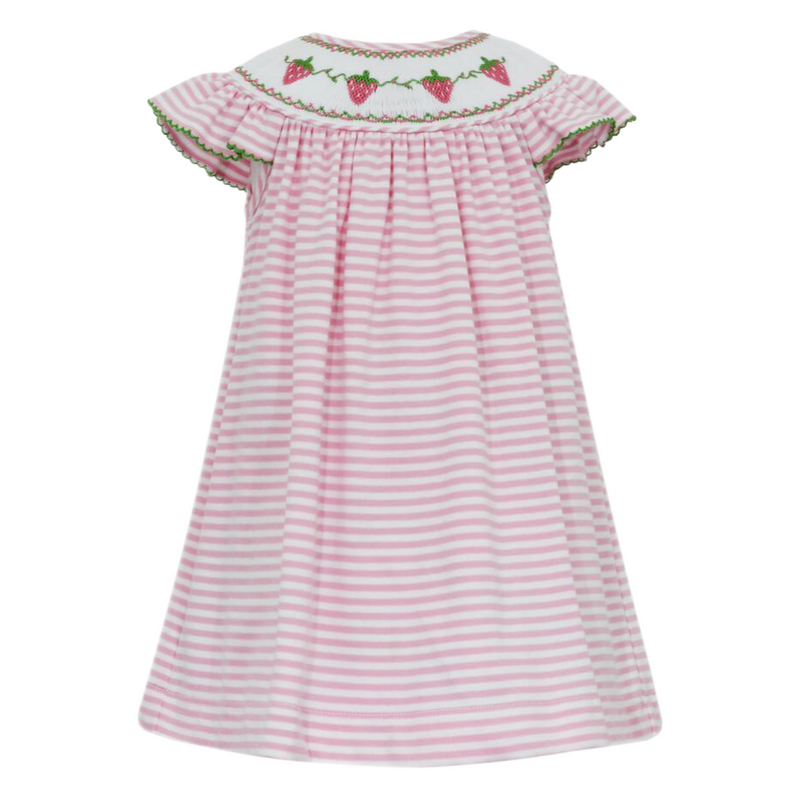 Petit Bebe Strawberry Knit Dress - Pink