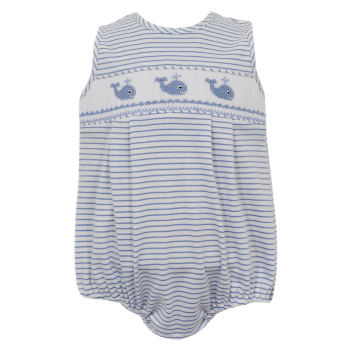 Petit Bebe Whale Knit Sunbubble - Blue