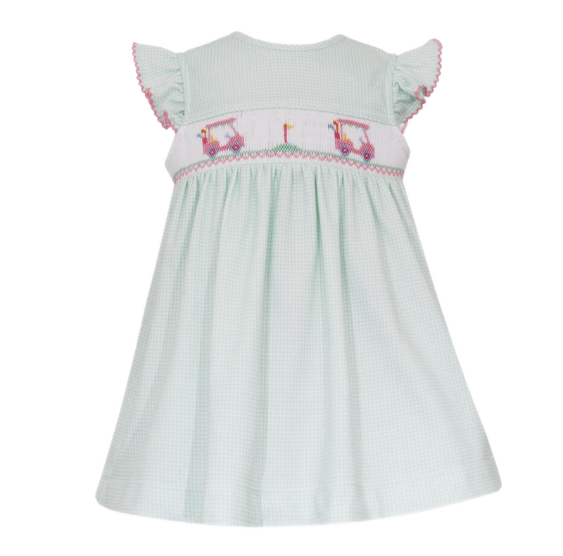 Petit Bebe Golf Knit Dress - Green