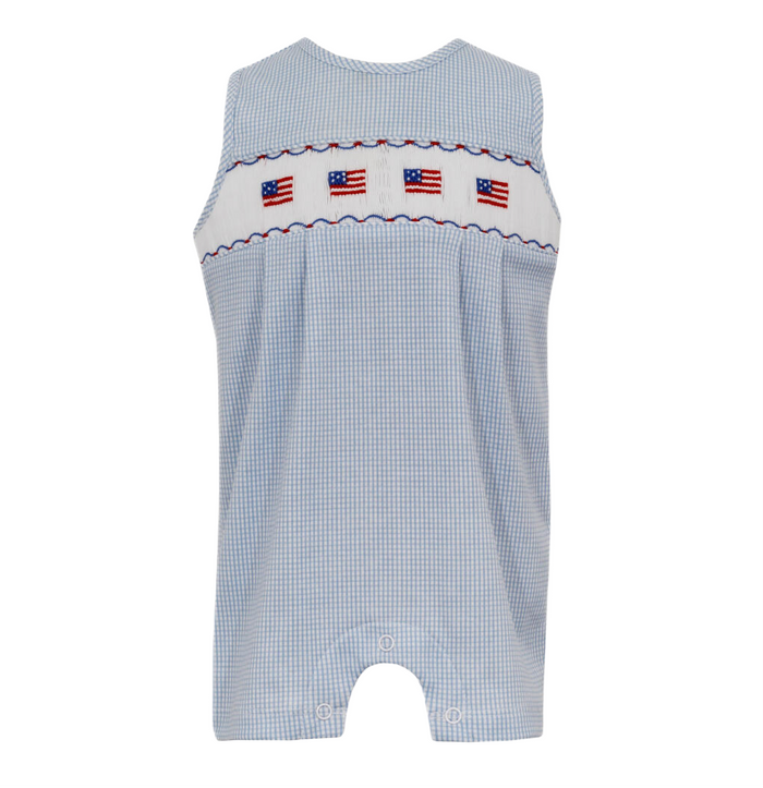 Petit Bebe Flags Knit Jon Jon - Blue