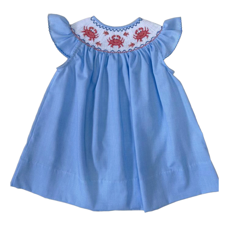 Lulu Bebe Crabs Dress - Blue