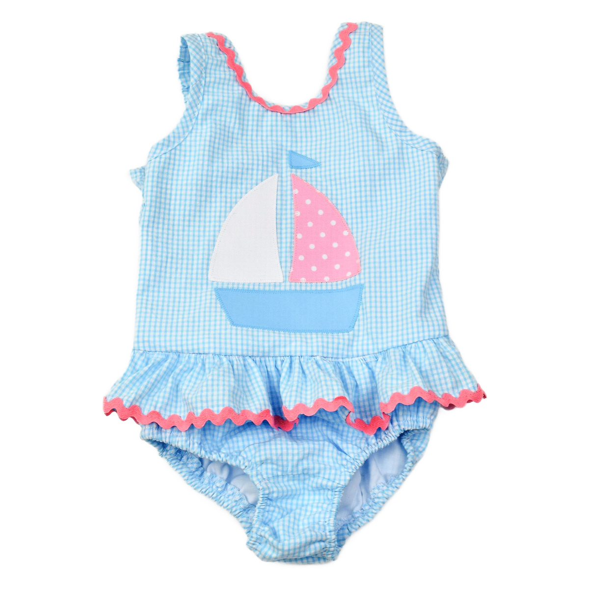 Funtasia Too Sailboat One Piece Swimsuit - Blue