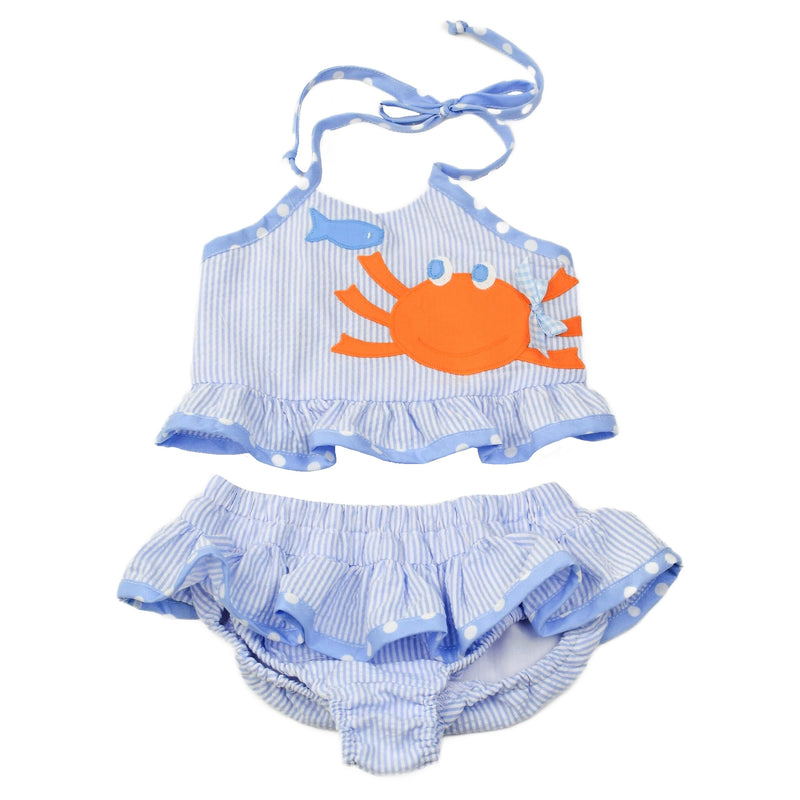 Funtasia Too Crab Two Piece Swimsuit - Blue