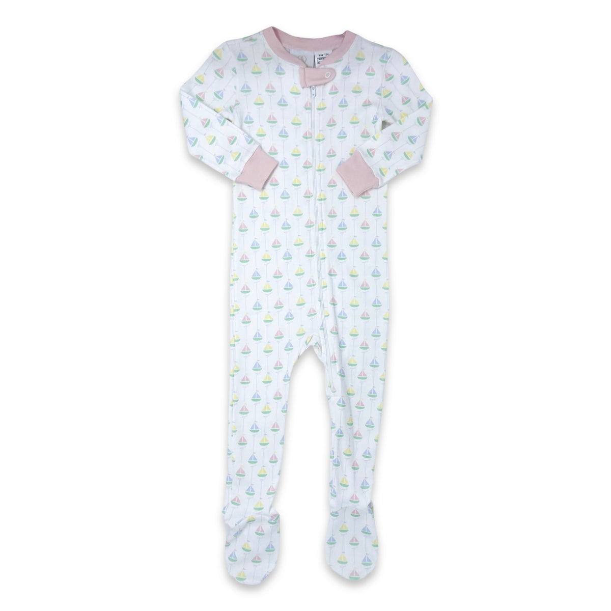 Lullaby Set Seaside Sailboat Footie - Pink