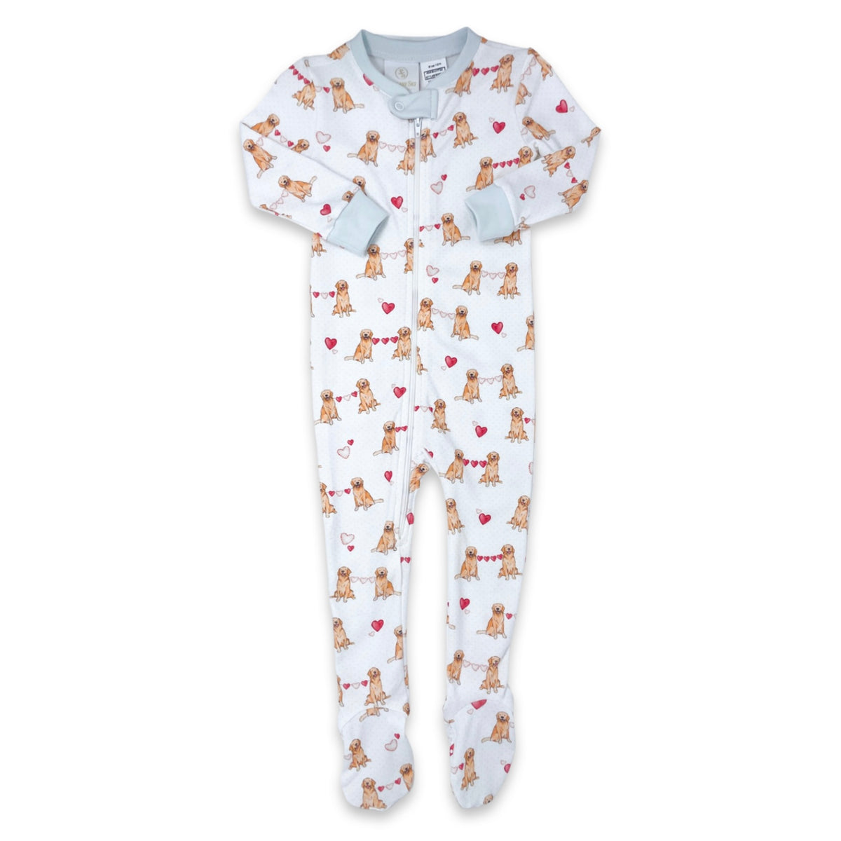 Lullaby Set Puppy Love Footie - Blue