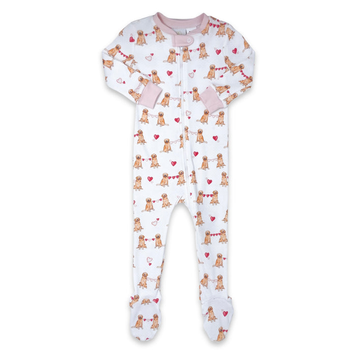 Lullaby Set Puppy Love Footie - Pink