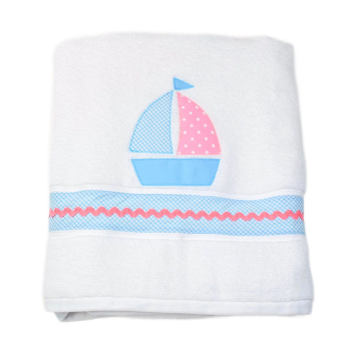 Funtasia Too Towel - Blue/Pink Sailboat