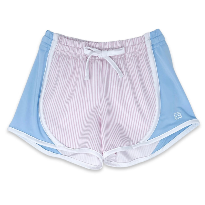 *Pre-Sale* Set Athleisure Girls Shorts - Pink/Blue