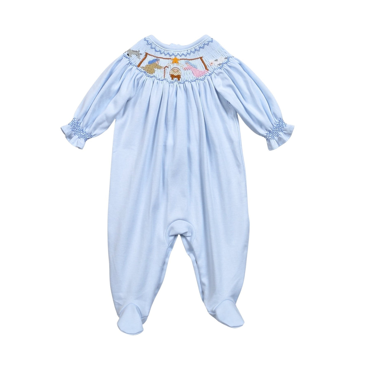 *Pre-Sale* Baby Loren Nativity Footie - Blue