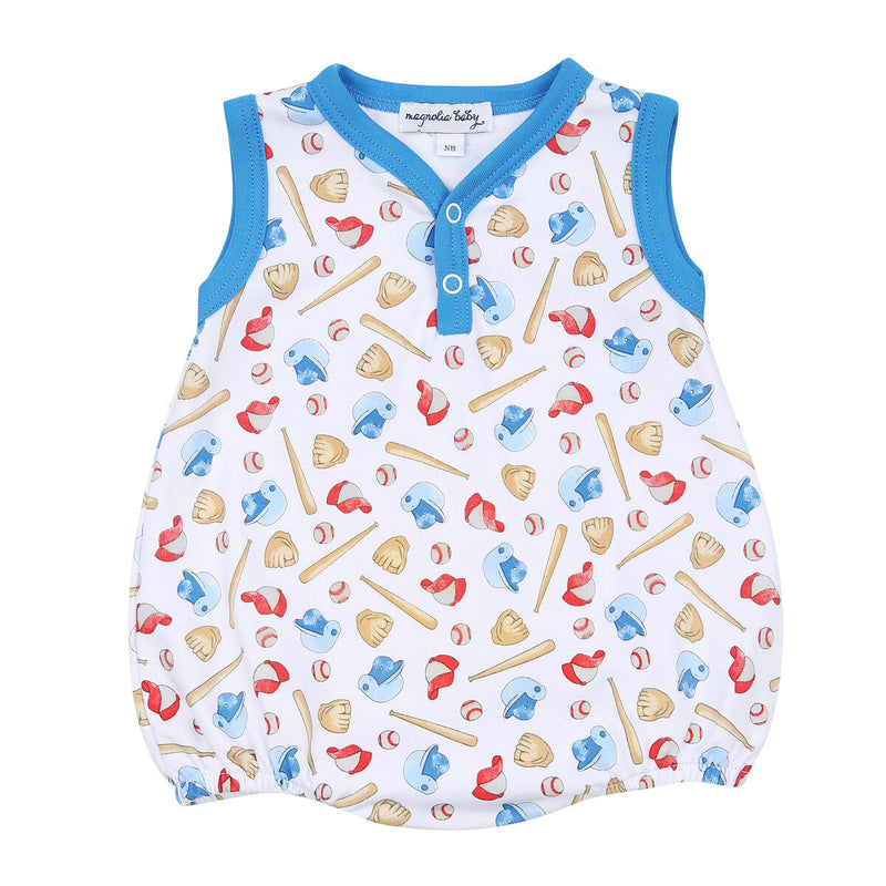 Magnolia Baby Field of Dreams Sleeveless Bubble - Blue