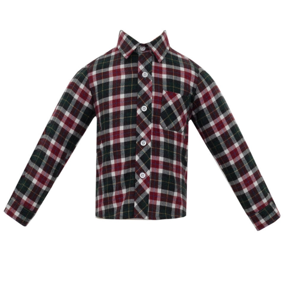 *Pre-Sale* Anavini Plaid Button Down Shirt - Red/Green