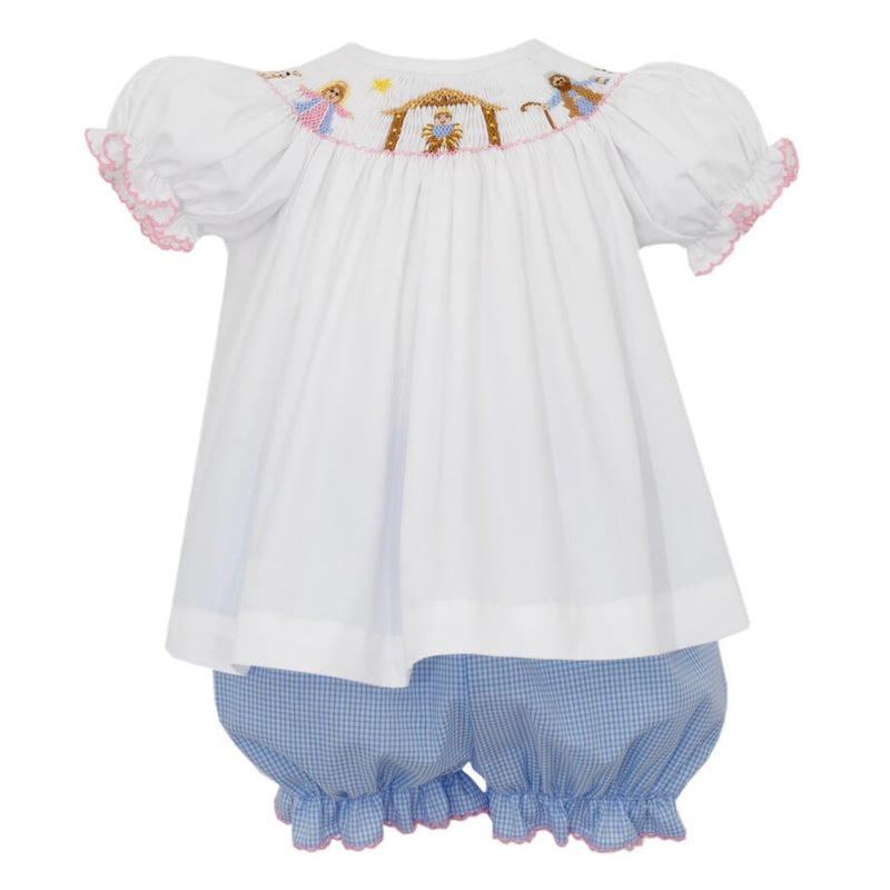 Petit Bebe Nativity Bloomer Set - Blue