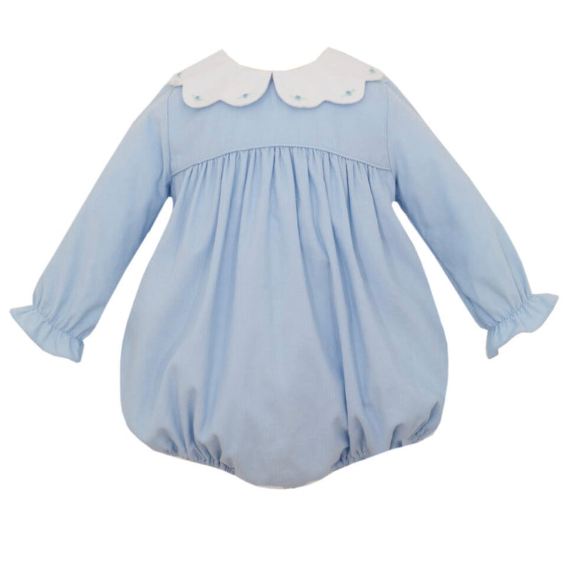 Petit Bebe Girls Corduroy Bubble - Blue