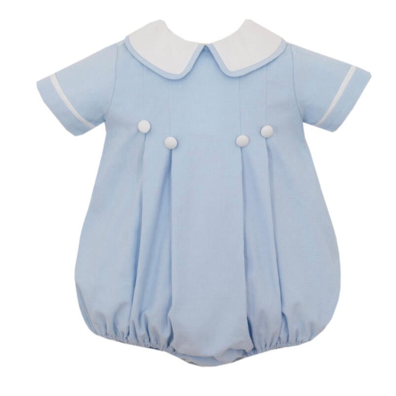 Petit Bebe Boys Corduroy Bubble - Blue