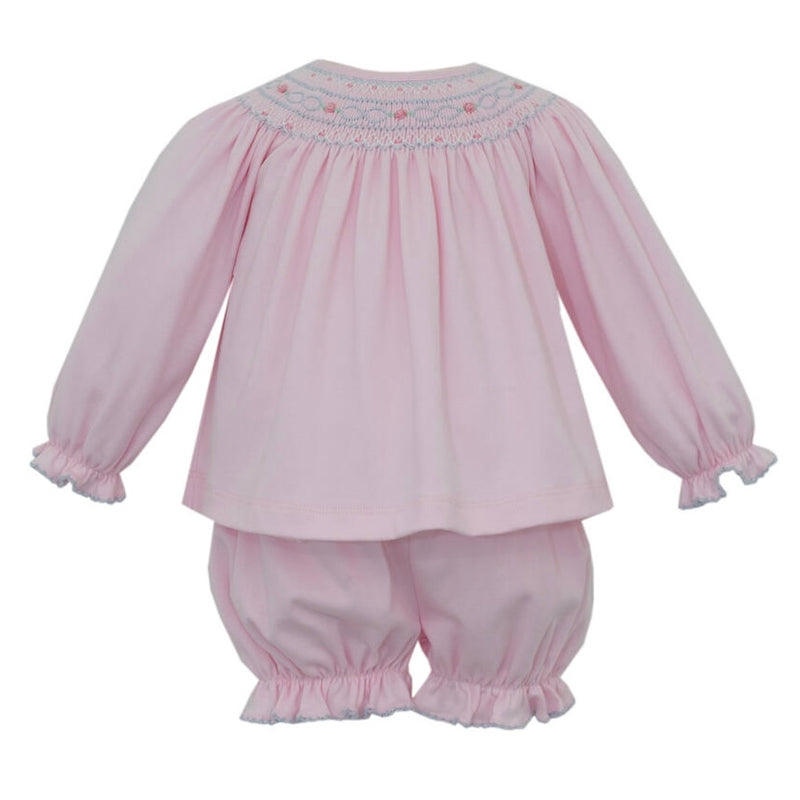 Petit Bebe Smocked Bloomer Set - Pink