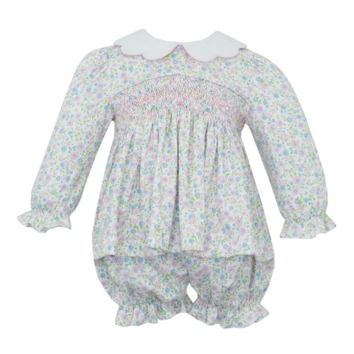 Petit Bebe Pink & Blue Liberty Floral Bloomer Set