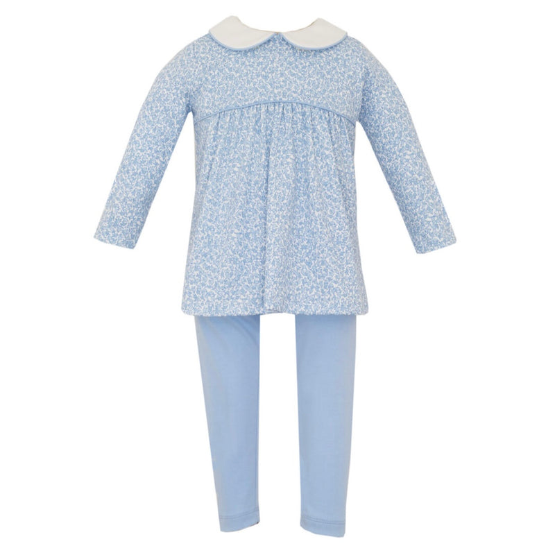 *Pre-Sale* Petit Bebe Blue Liberty Floral Tunic Set