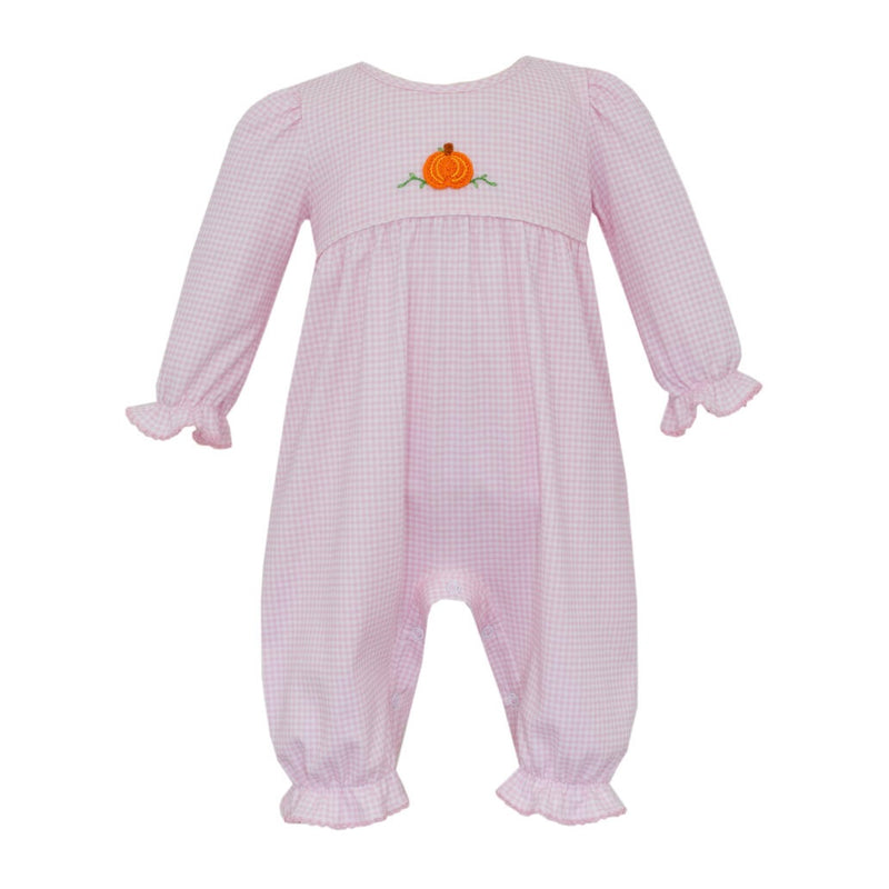 *Pre-Sale* Petit Bebe Pumpkin Romper - Pink