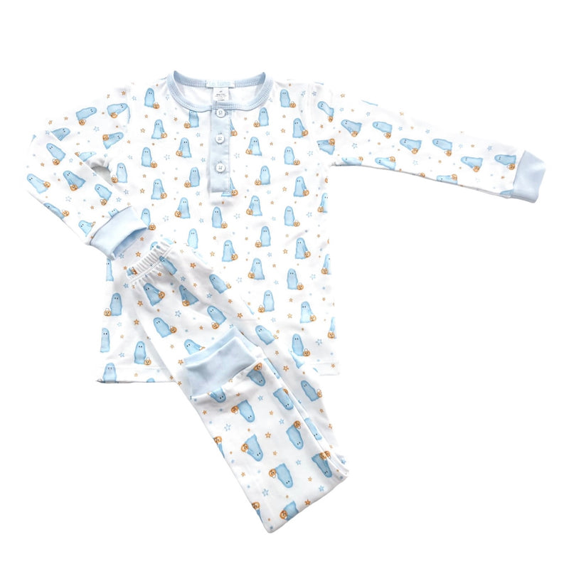 La Luna Ghost Pajama Set - Blue