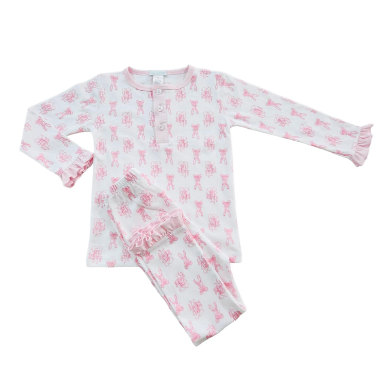 La Luna Pink Ballet Pajama Set