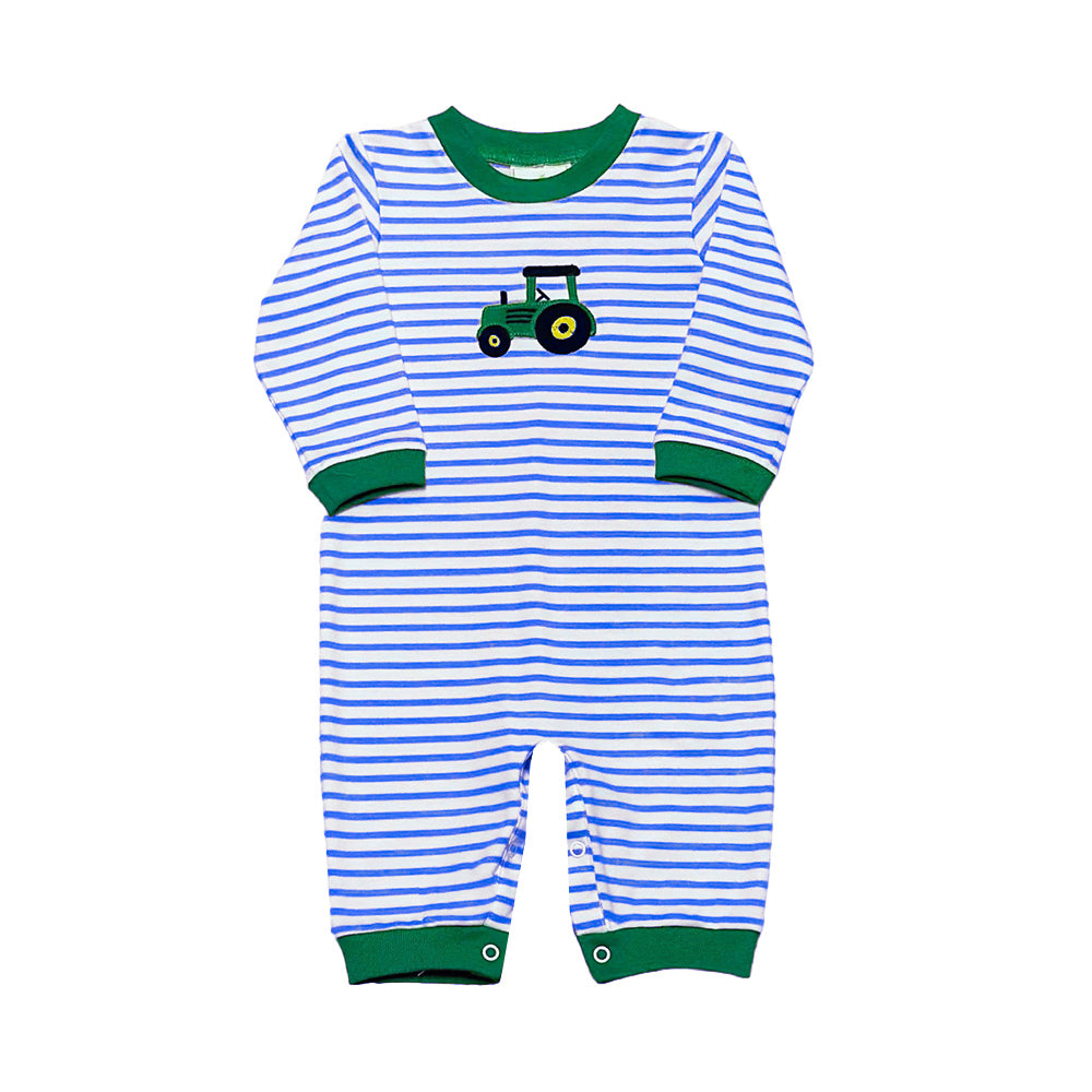 Zuccini Kids Tractor Romper - Royal Blue