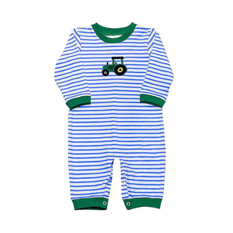 *Pre-Sale* Zuccini Kids Tractor Romper - Royal Blue