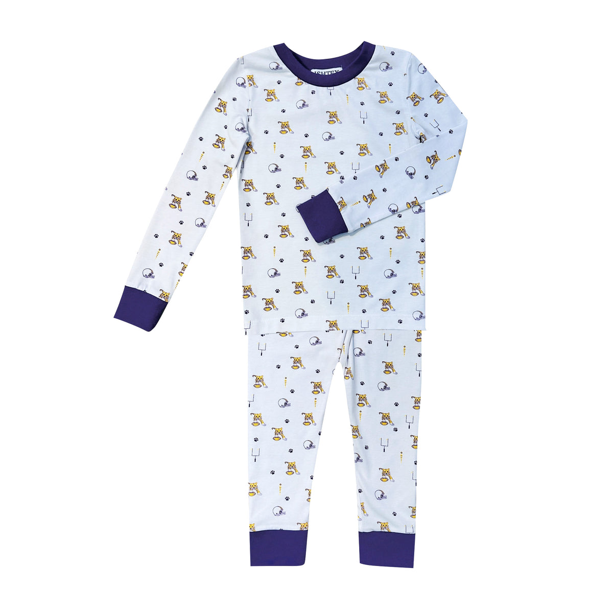 Ishtex Purple Tiger Pajama Set