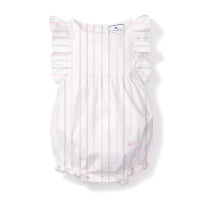 *Pre-Sale* Petite Plume Ruffled Bubble - Pink Stripe