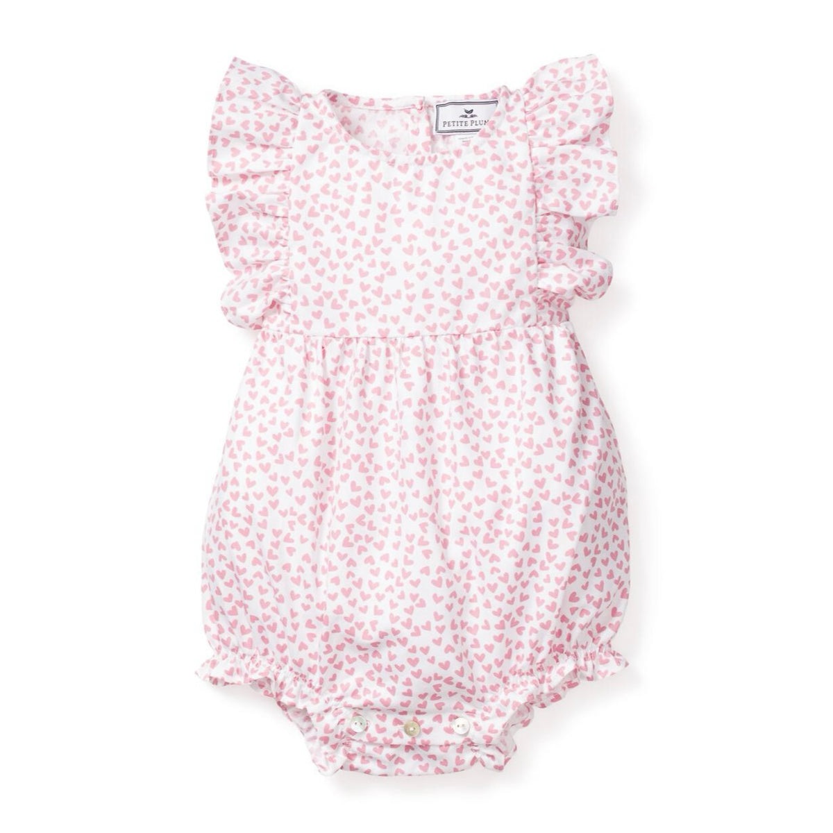 Petite Plume Ruffled Bubble - Sweethearts