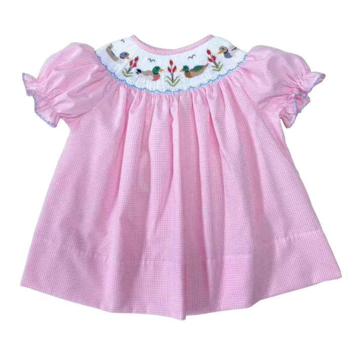 Lulu Bebe Ducks Dress - Pink