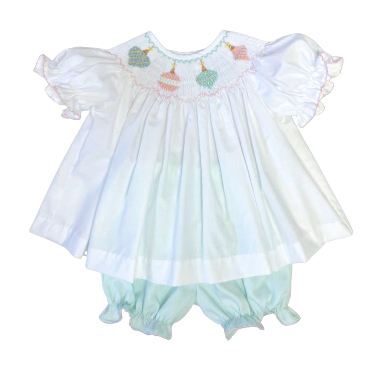 *Pre-Sale* Lulu Bebe Ornaments Bloomer Set - Mint