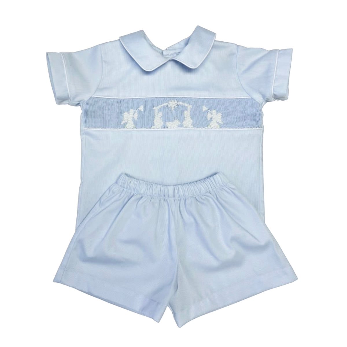 Lulu Bebe Nativity Short Set - Blue