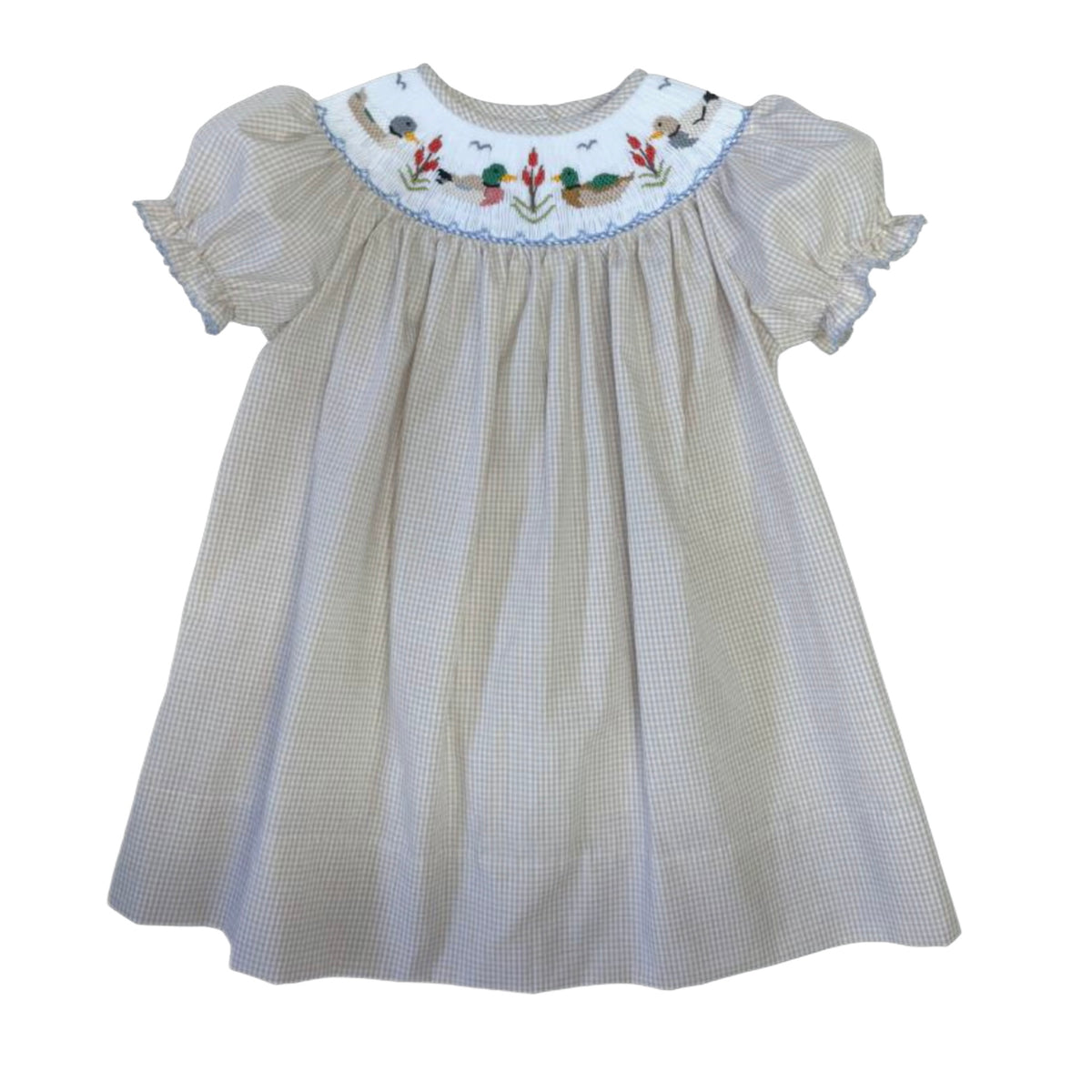 Lulu Bebe Ducks Dress - Beige