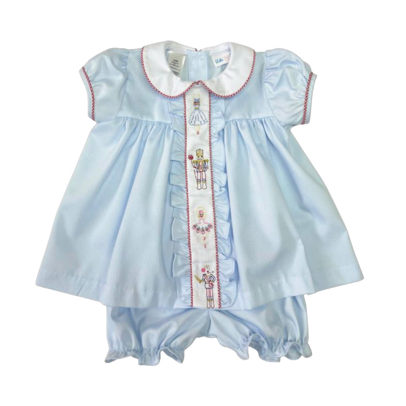 *Pre-Sale* Lulu Bebe Nutcracker Bloomer Set - Blue